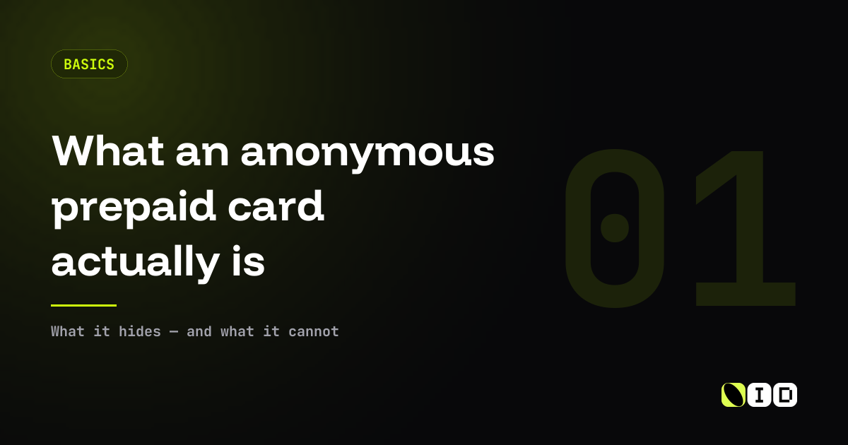 Anonymous prepaid cards explained — ZERO ID